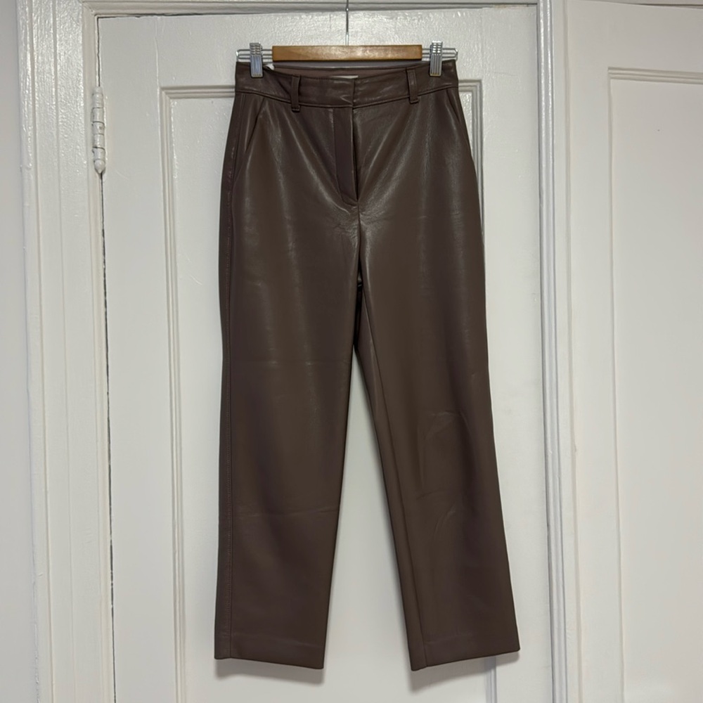 Aritzia Mid-rise Vegan Leather pants